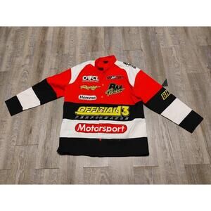 Boohoo Man Racing Jacket Moto Sport Men’s Size L official 3 performance homme